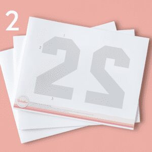 Molde editable “2”
