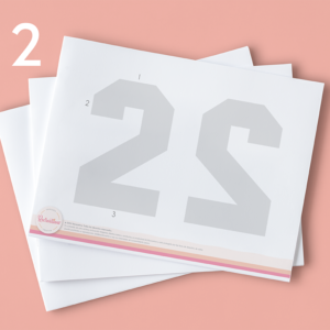 Molde editable “2”