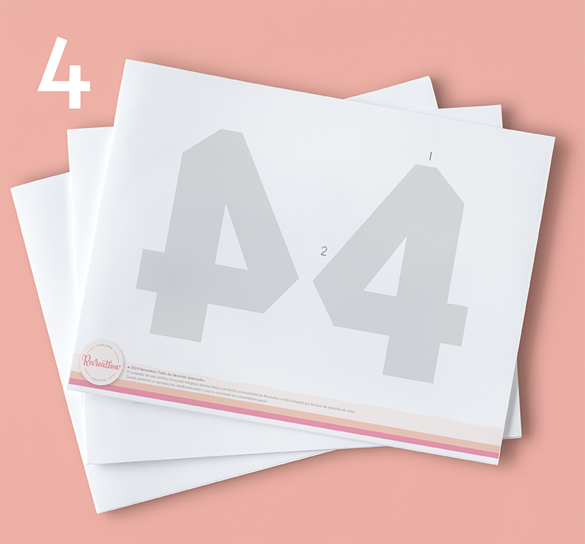 Molde editable “4”