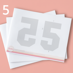 Molde editable “5”