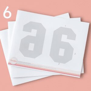 Molde editable “6”