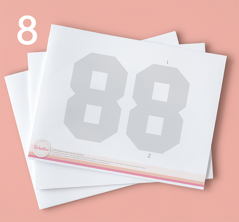 Molde editable “8”