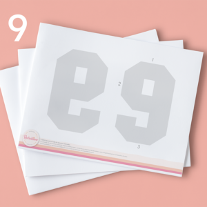 Molde editable “9”