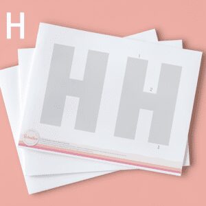 Molde editable “H”