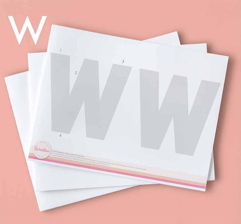 Molde editable “W”