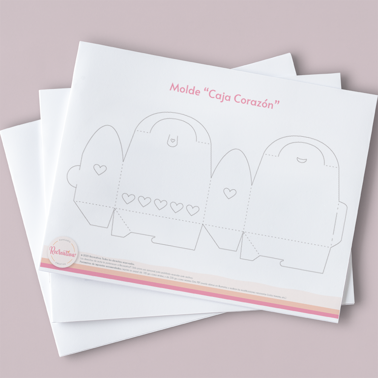 Molde "Caja corazón" - Imagen 2