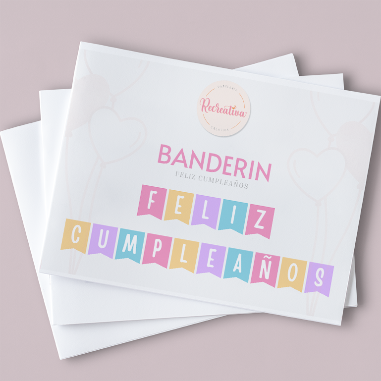 Banderín "Feliz Cumpleaños"