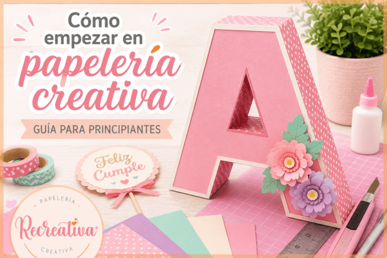 Cómo empezar en papelería creativa con letras 3D y materiales básicos