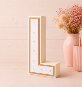 Molde de letra 3D gratis + tutorial en PDF