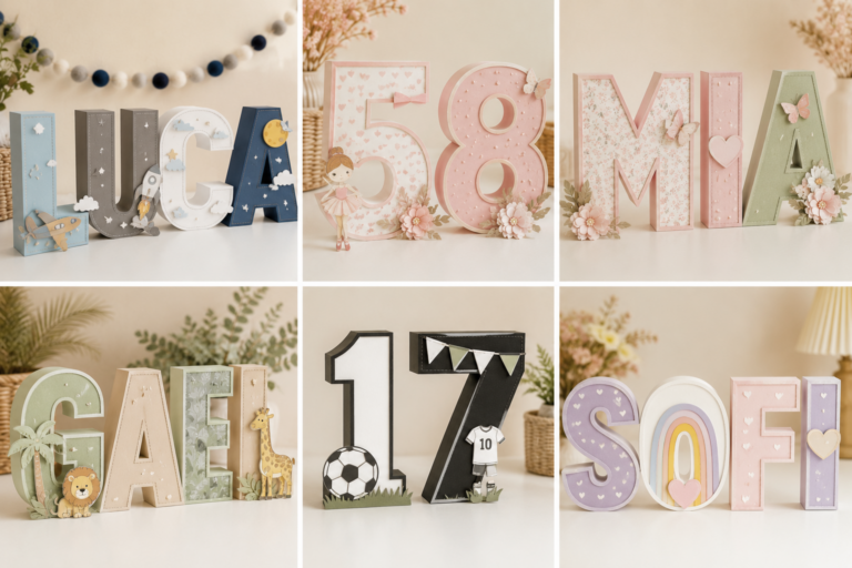 Ideas para usar letras 3D en decoración de eventos