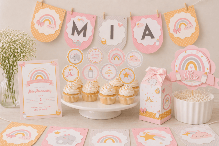 Productos de papelería creativa para vender desde casa como letras 3D, piñatas y decoración para fiestas