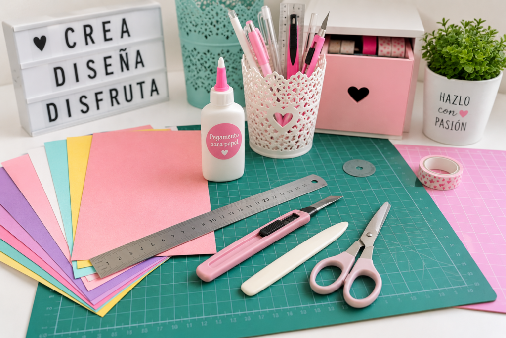 Materiales básicos para comenzar en papelería creativa